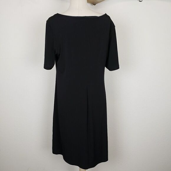 Robbie Bee casual draped career dress black - Picture 3 of 8